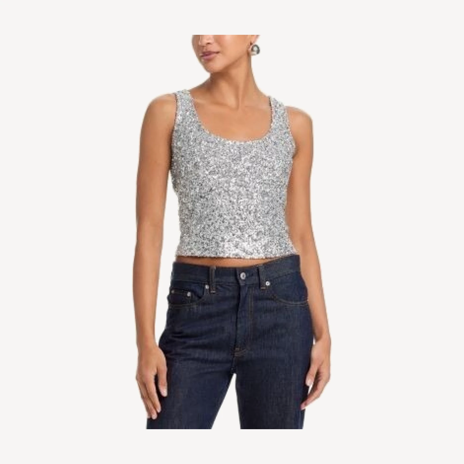 Aqua Sequin Tank - Exclusive