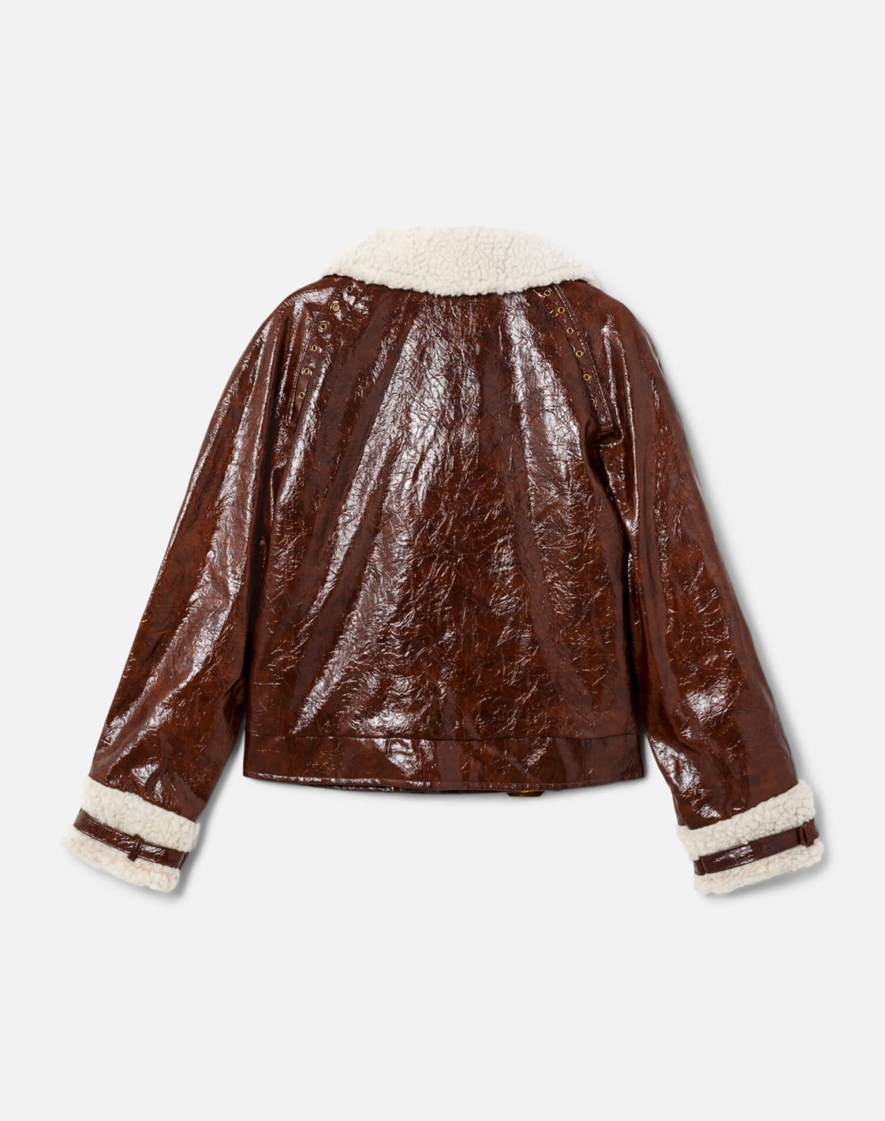 RE/DONE Vintage | 50s Vegan Leather Faux Shearling Jacket