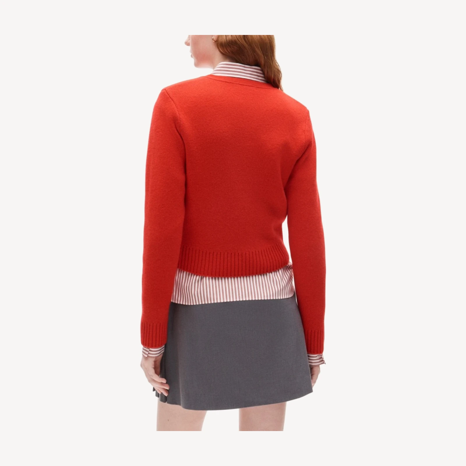 Cardigan jacket in vintage wool blend