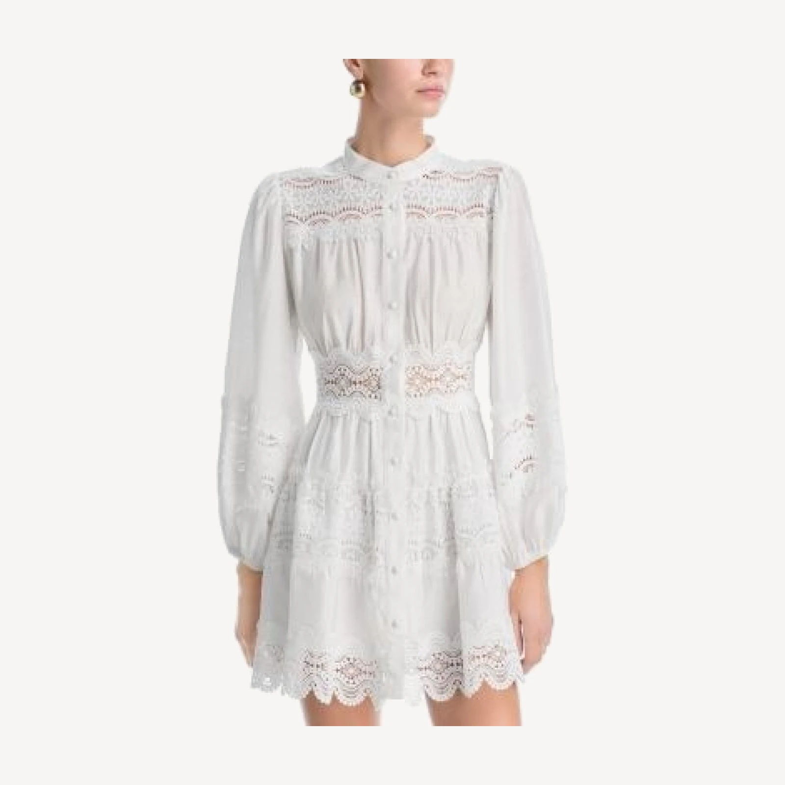 Aqua Swirl Lace Mini Dress - Exclusive