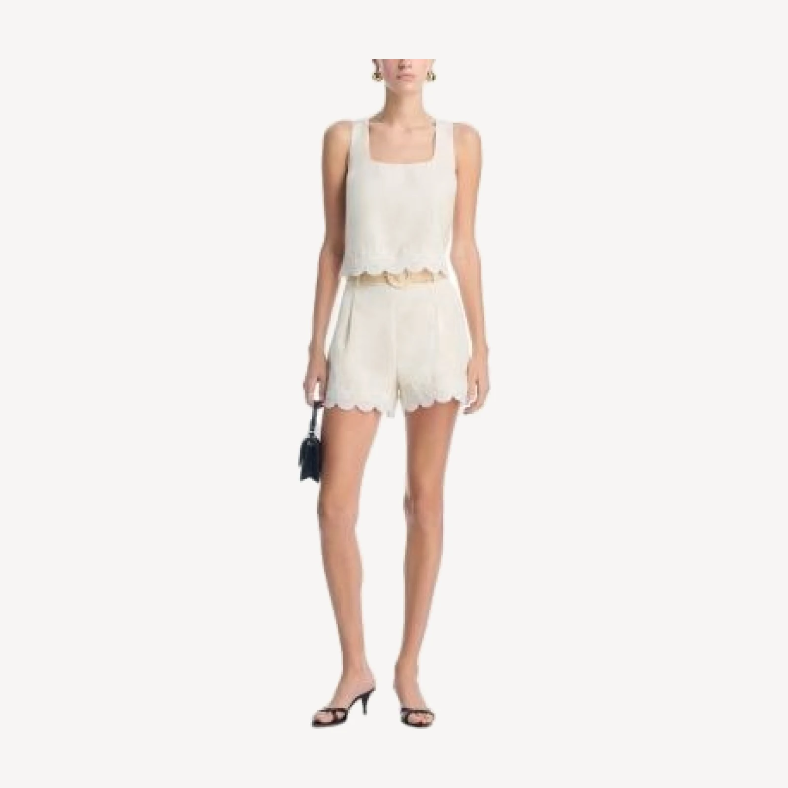 Aqua Lace Trim Shorts - Exclusive