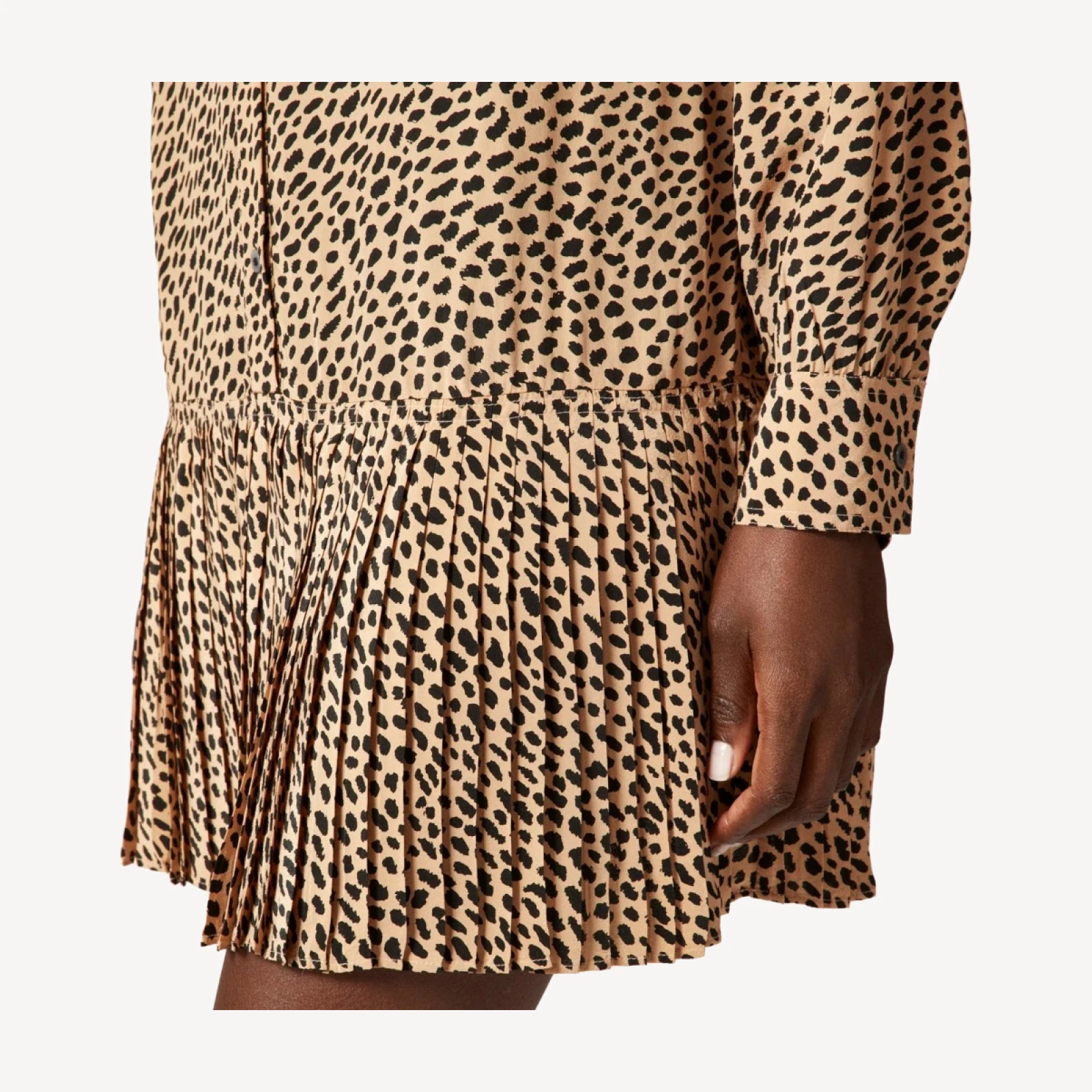 New Amelia shirt-dress in cheetah print