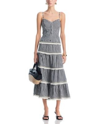 Aqua Gingham Top - Exclusive