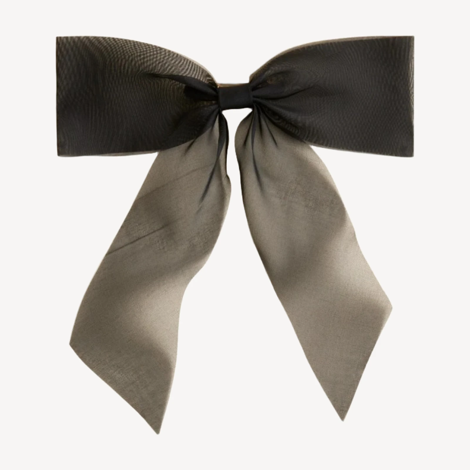 Organza bow hair clip
