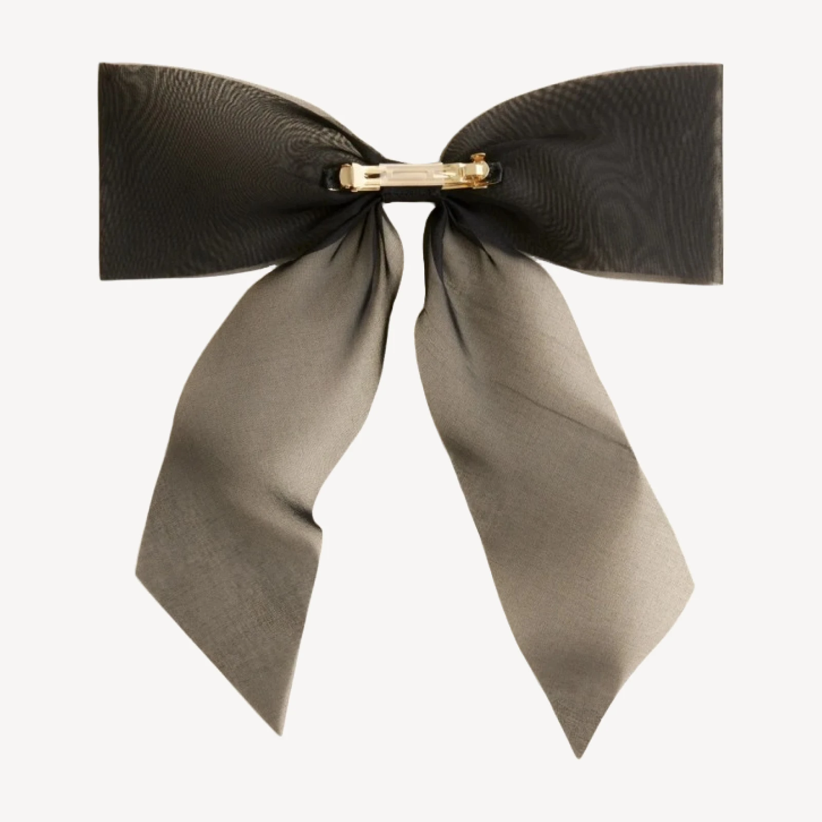 Organza bow hair clip