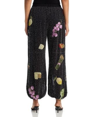 Aqua Allover Sequin Joggers - Exclusive