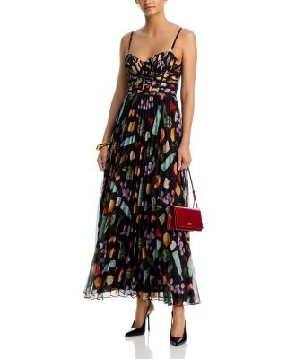 Aqua Sleeveless Printed Maxi Dress - Exclusive