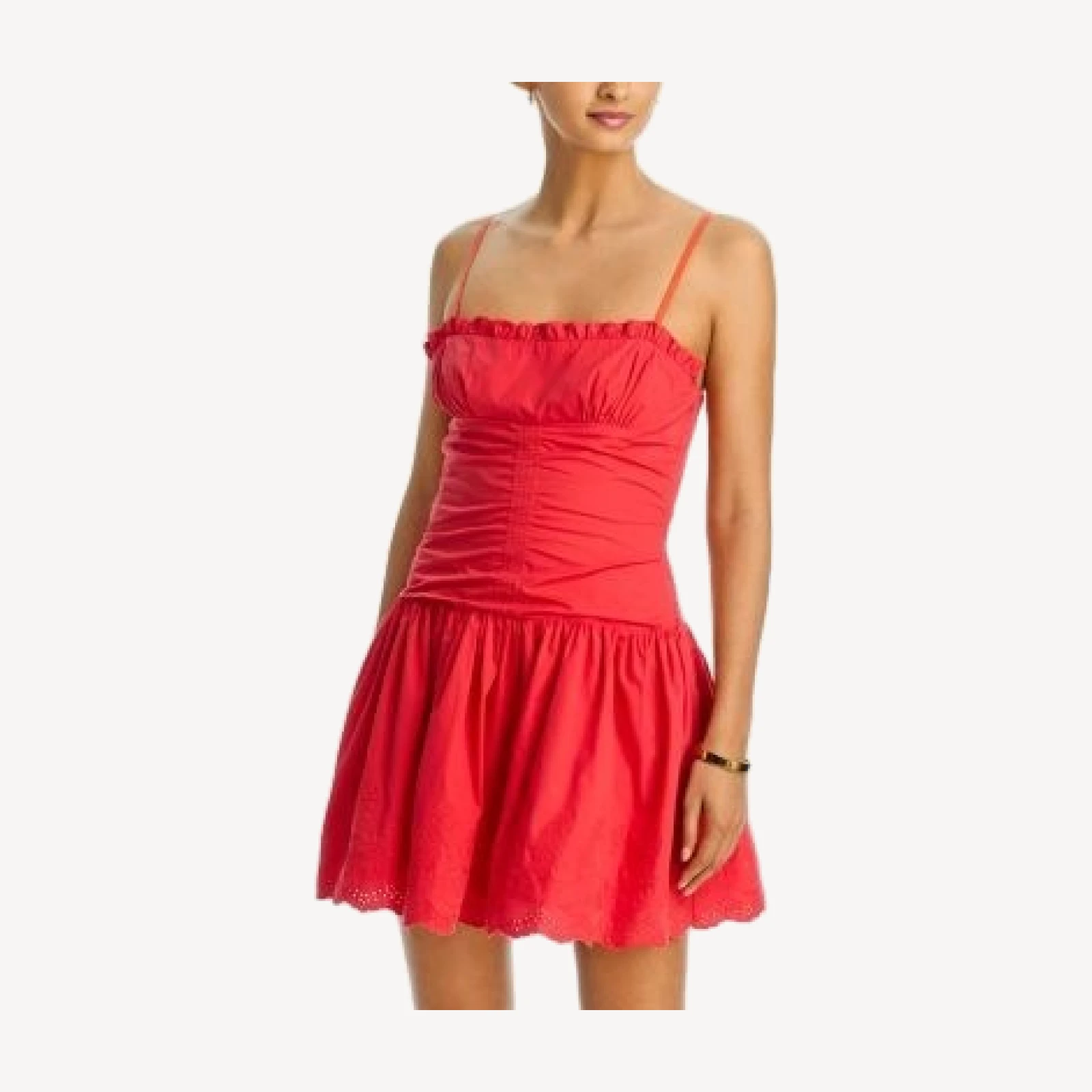 Aqua Poplin Mini Dress - Exclusive