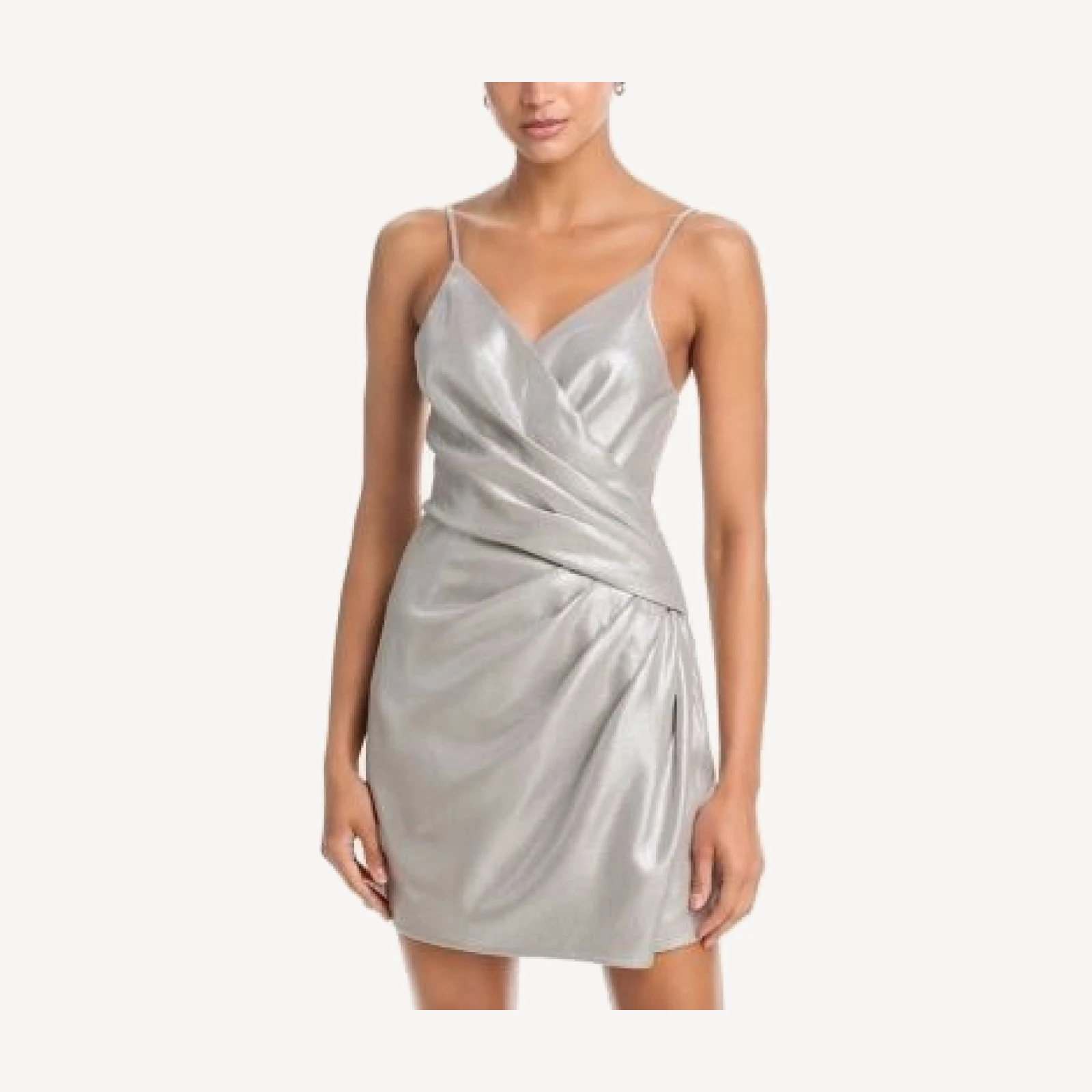 Aqua Metallic Mini Dress - Exclusive