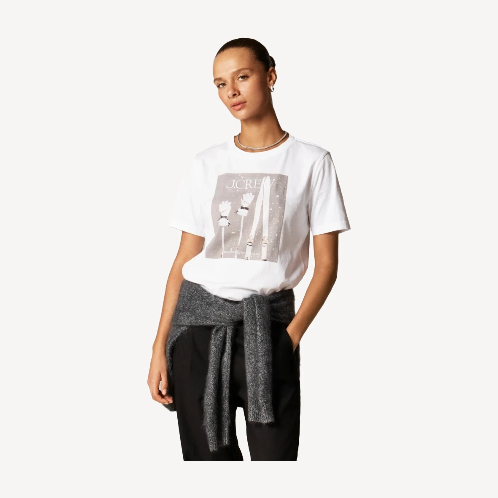 J.Crew winter catalog graphic T-shirt in broken-in jersey