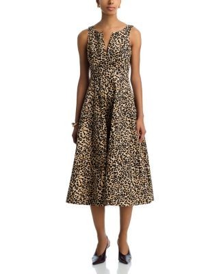 Aqua V Neck Panel Sleeveless Dress - Exclusive