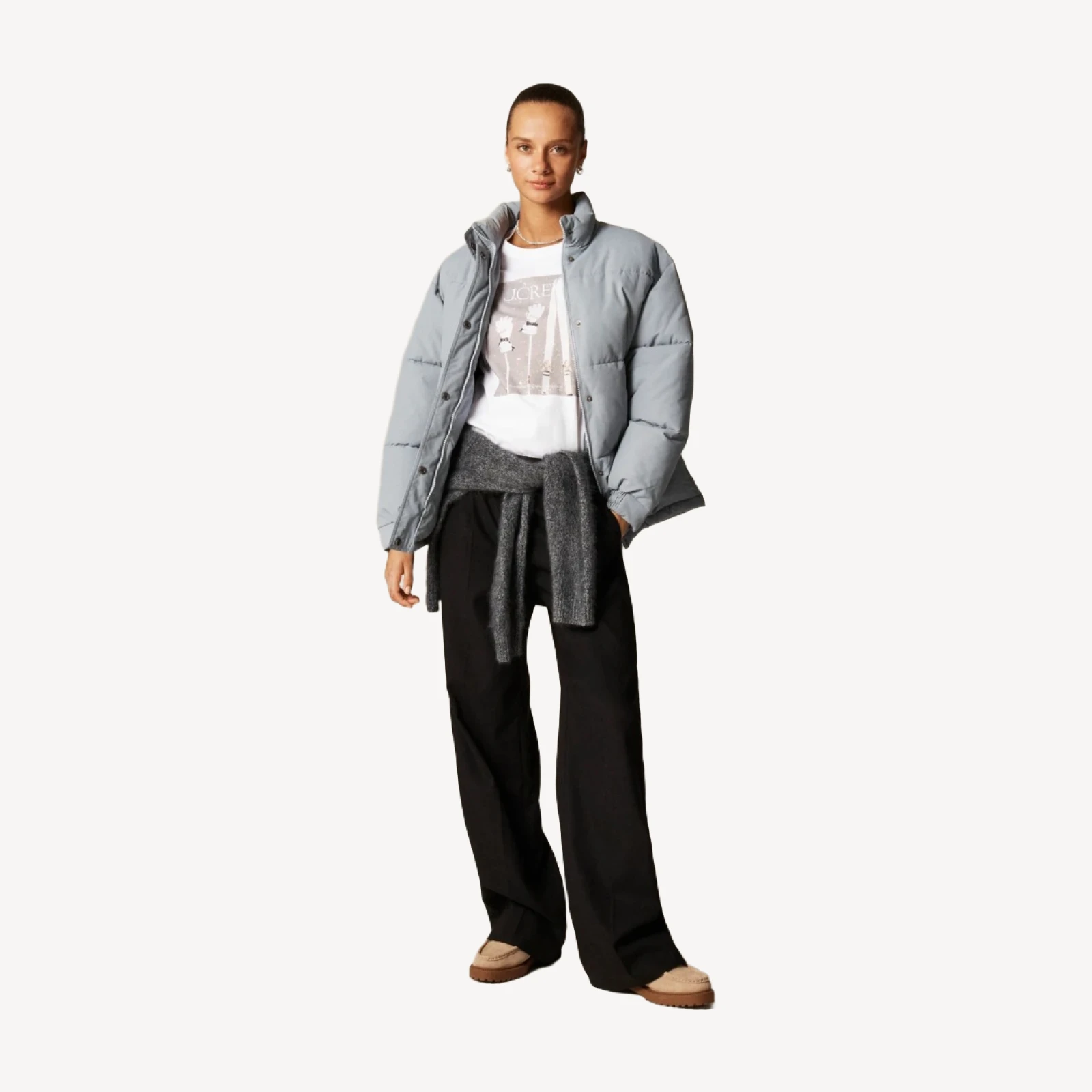 J.Crew winter catalog graphic T-shirt in broken-in jersey