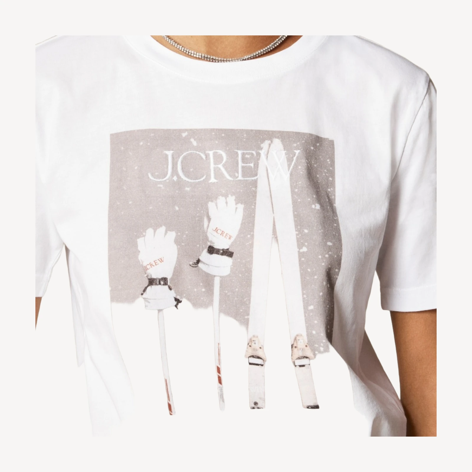 J.Crew winter catalog graphic T-shirt in broken-in jersey