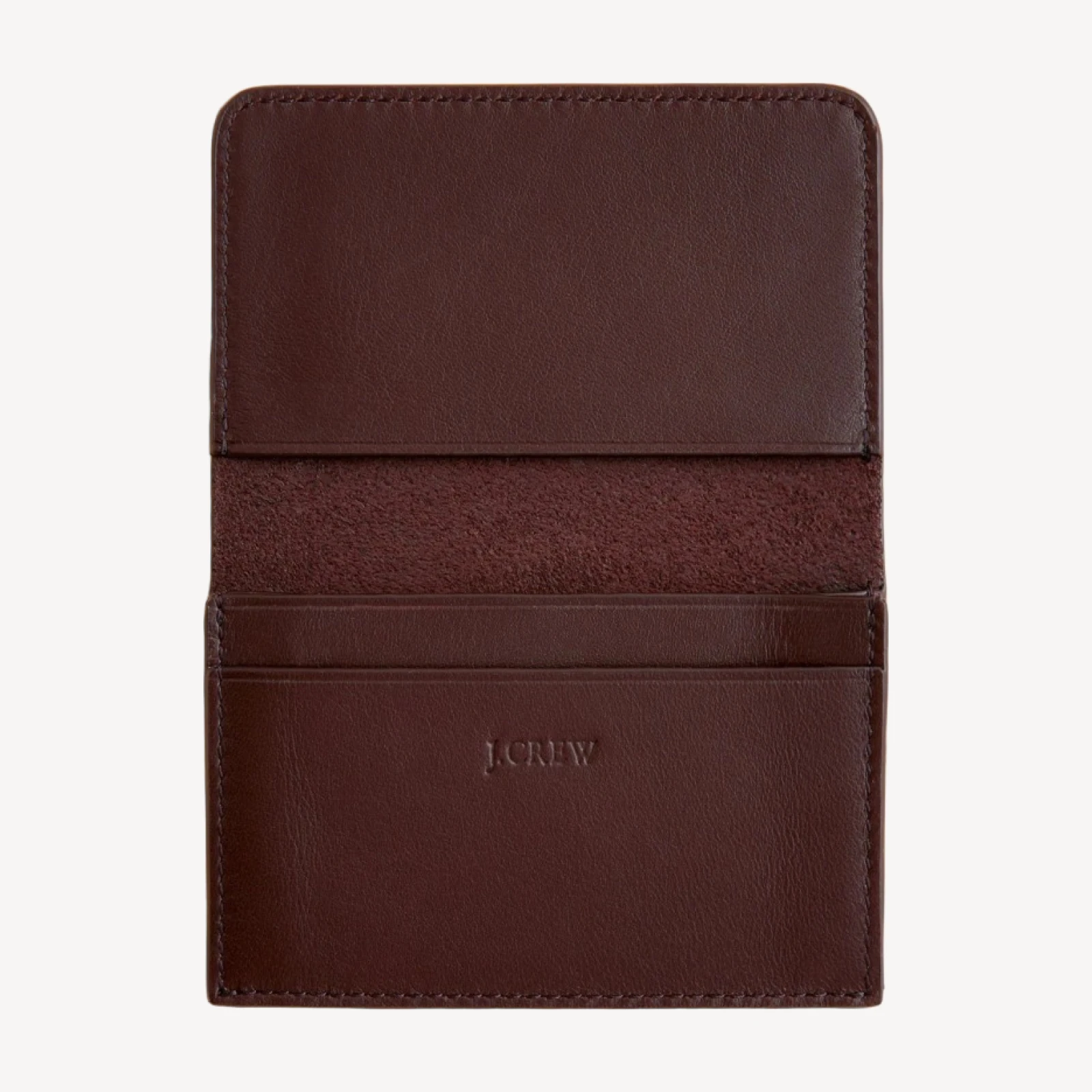 Leather billfold cardholder