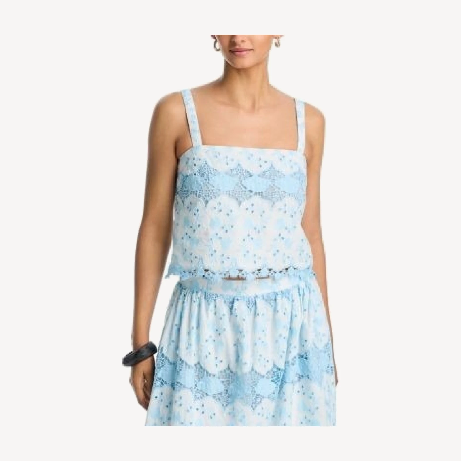 Aqua Embroidered Top - Exclusive