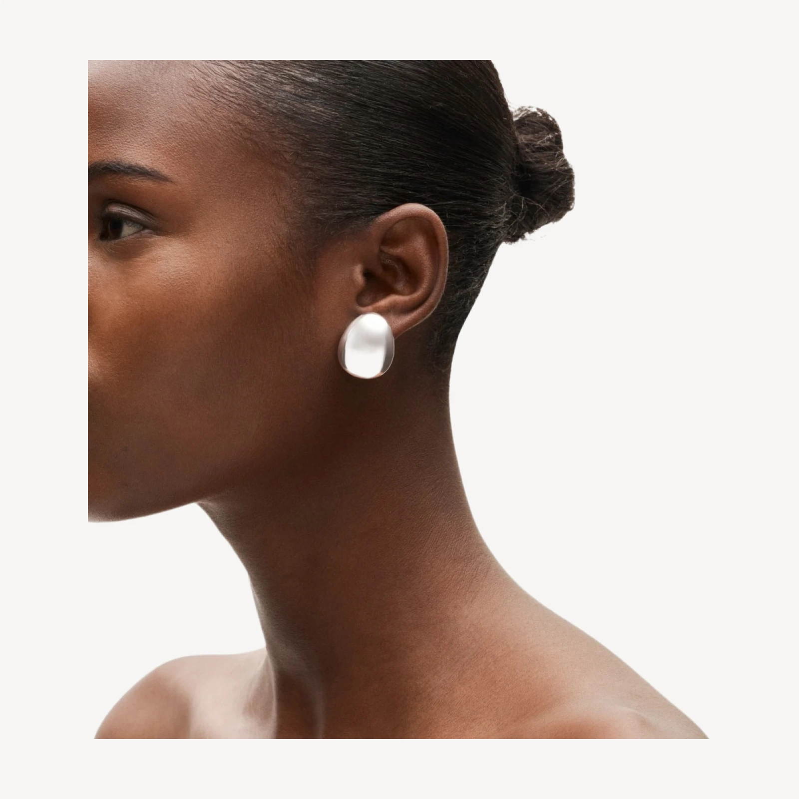 Sculptural orb stud earrings