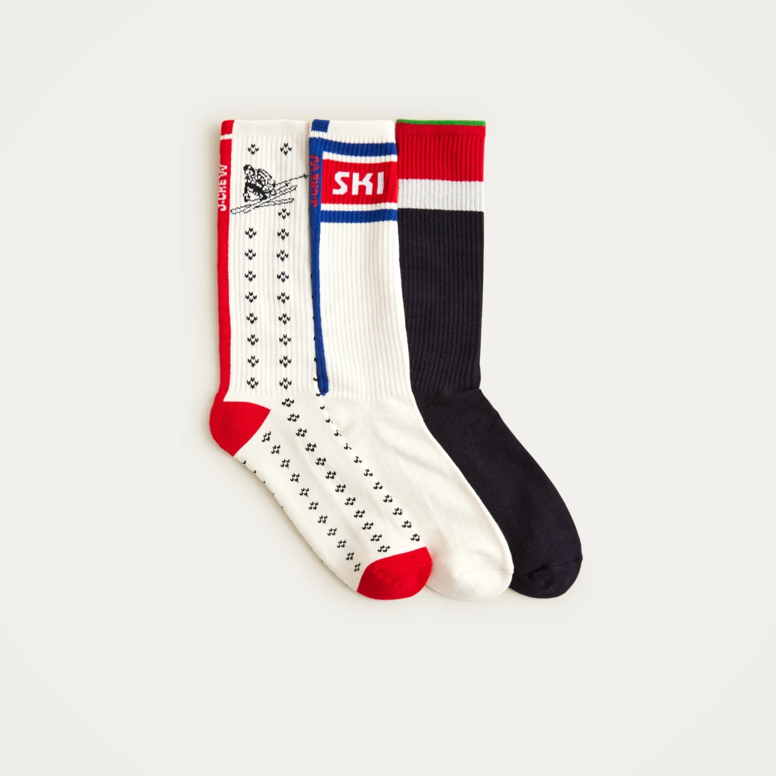 U.S. Ski & Snowboard by J.Crew cotton socks three-pack