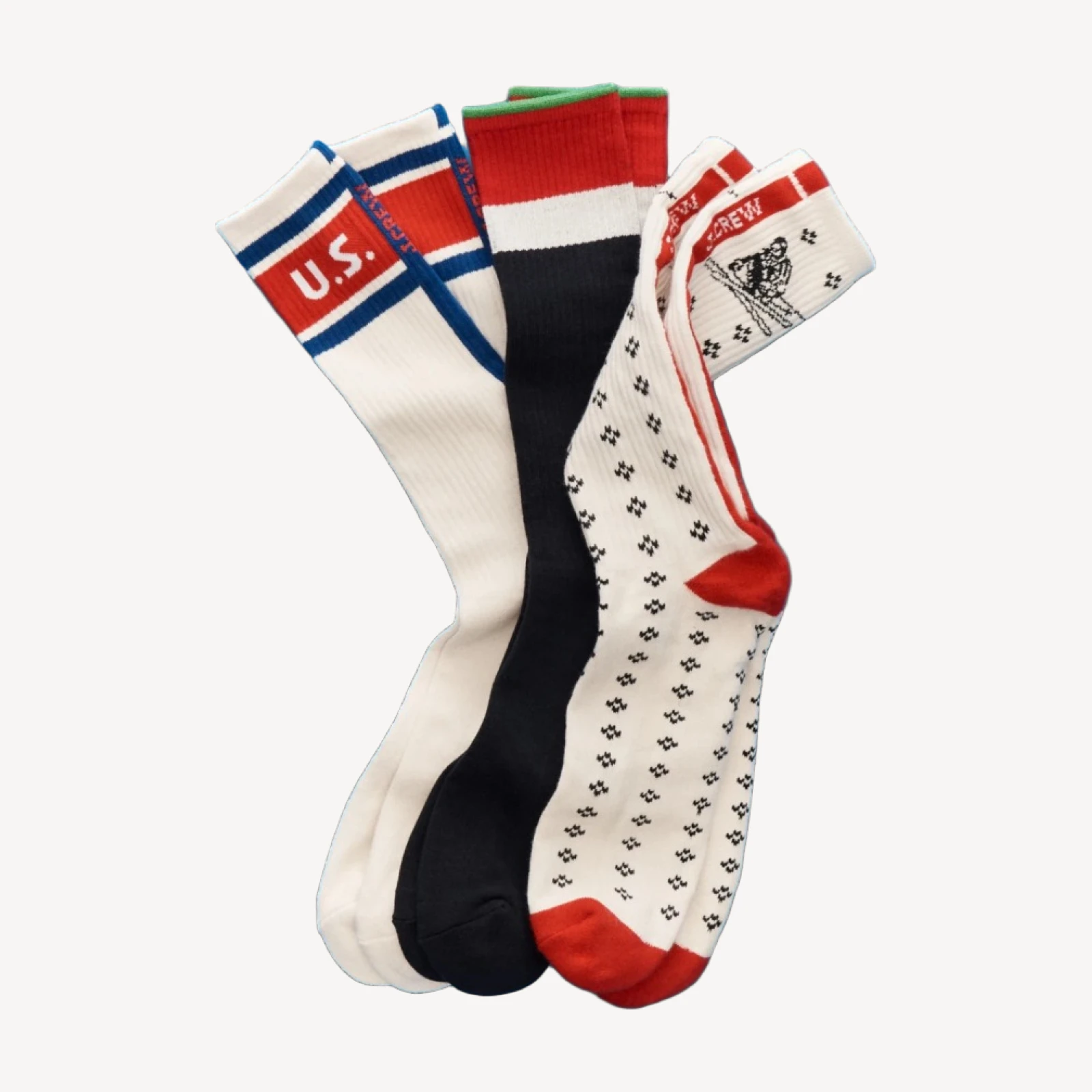 U.S. Ski & Snowboard by J.Crew cotton socks three-pack