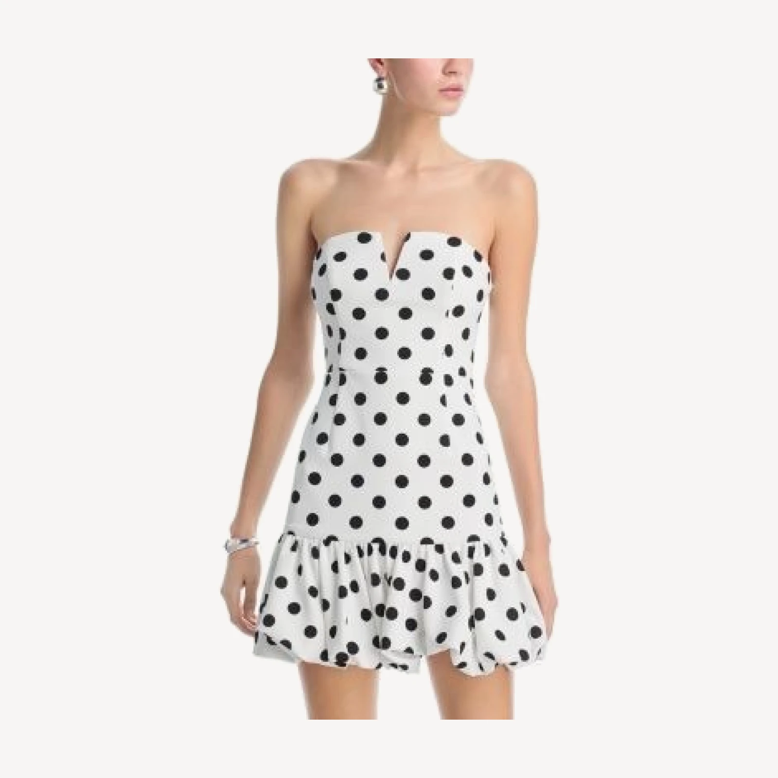 Aqua Polka Dot Bubble Dress - Exclusive
