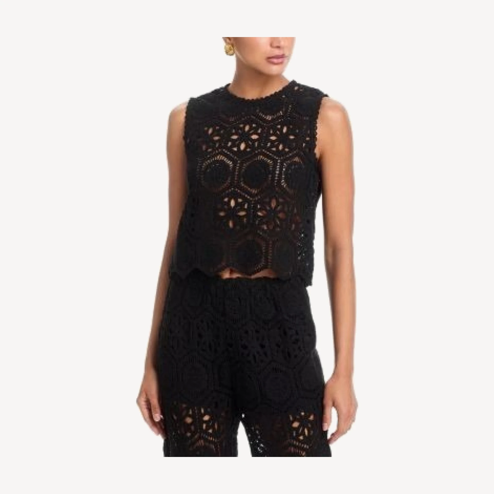 Aqua Crochet Tank Top - Exclusive
