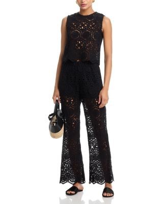 Aqua Crochet Pants - Exclusive