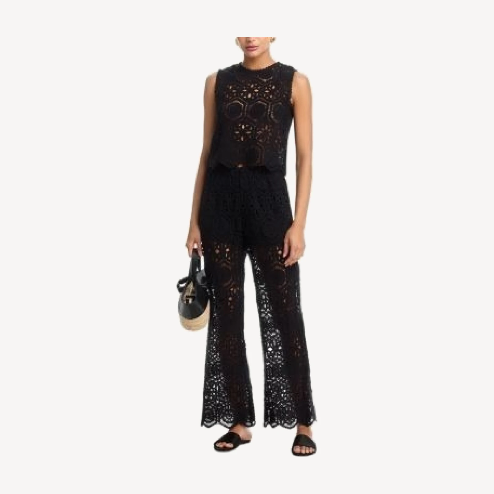 Aqua Crochet Pants - Exclusive