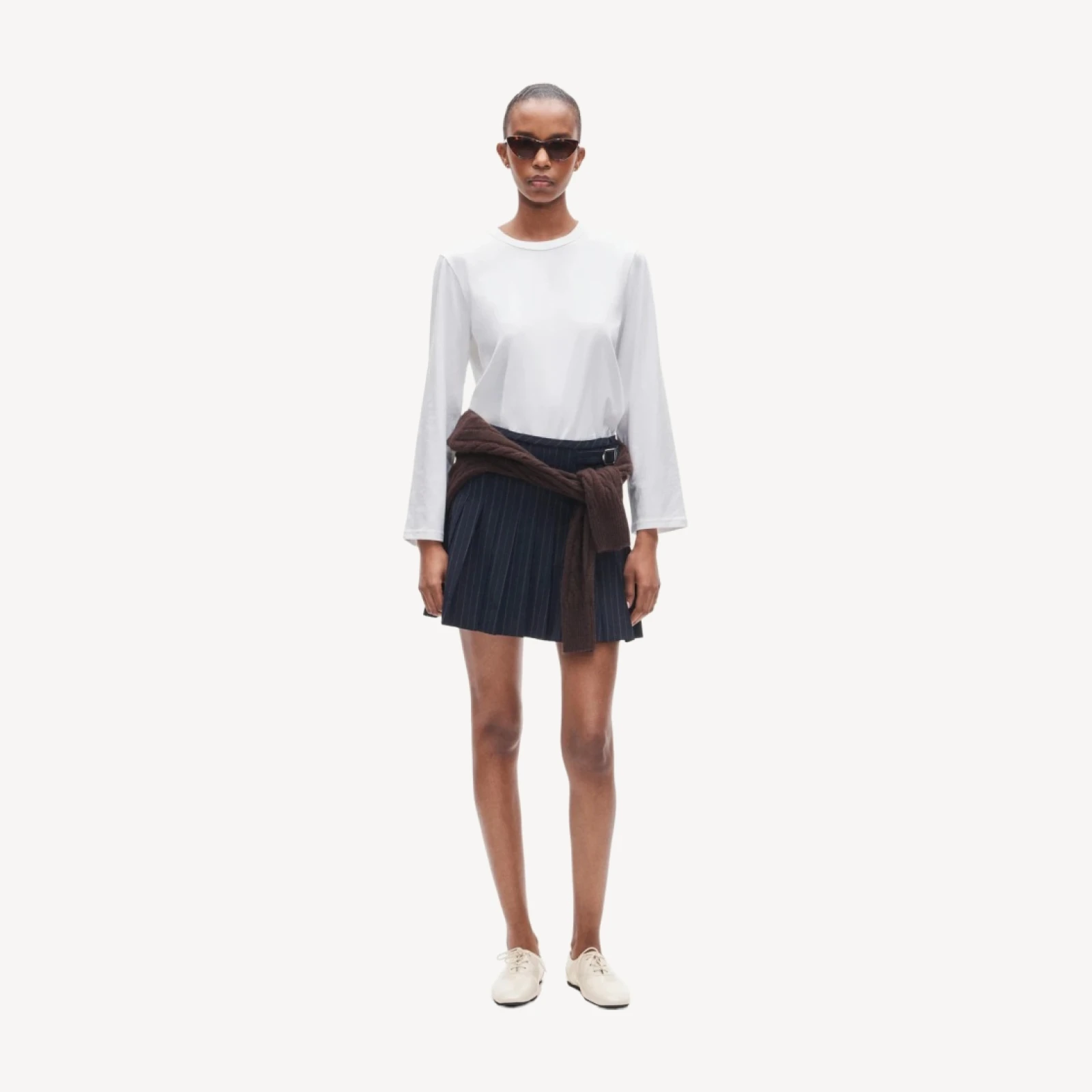 Boyfriend jersey relaxed long-sleeve T-shirt