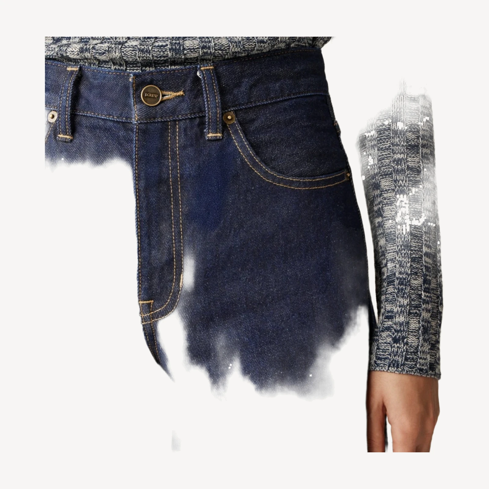 Everyday wide-leg ankle jean in rigid