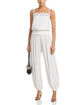 Aqua Crochet Waist Balloon Pants - Exclusive
