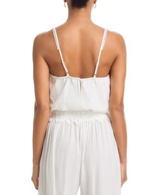 Aqua Crochet Trim Tank Top - Exclusive
