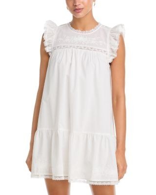 Aqua Ditsy Sweet Embroidered Dress - Exclusive
