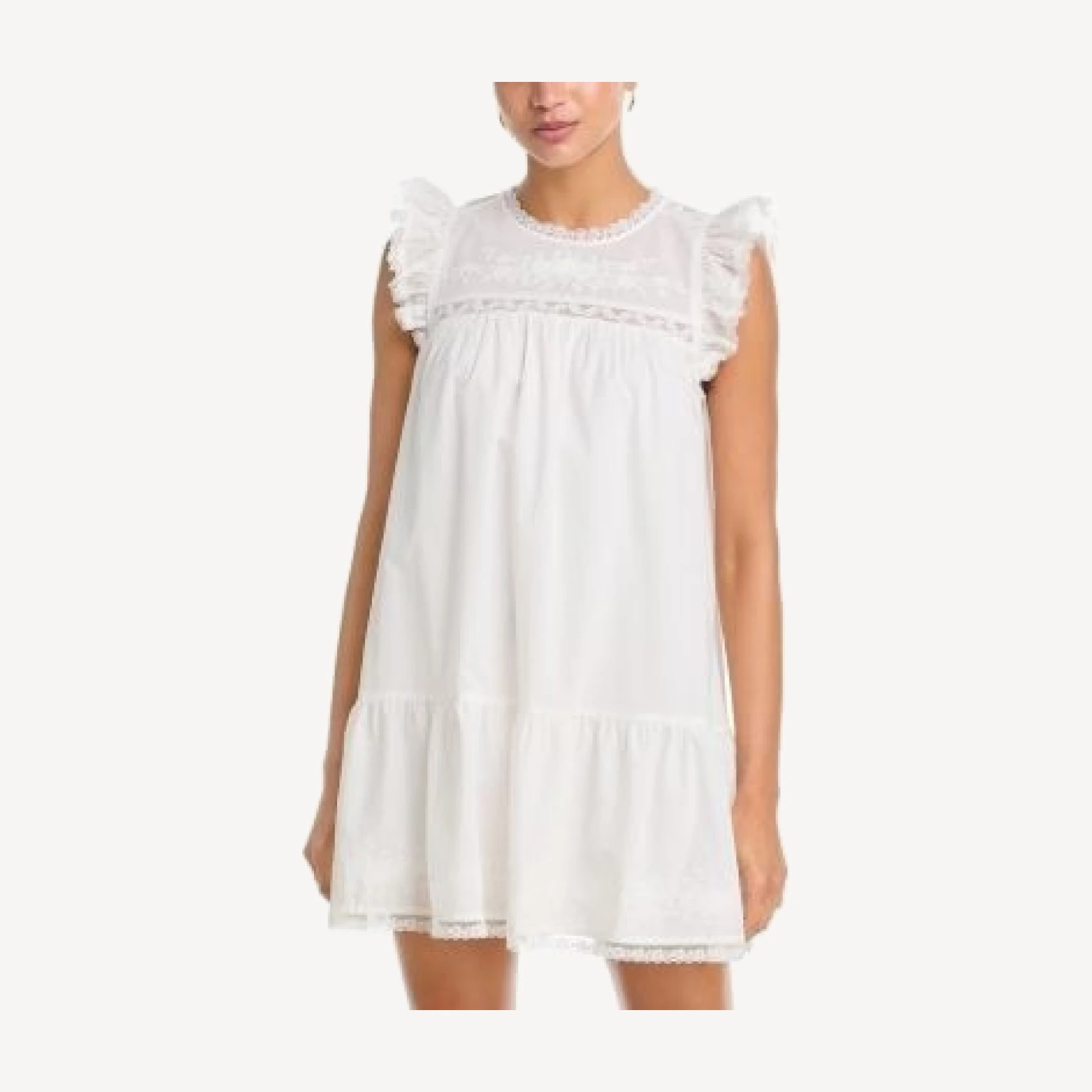 Aqua Ditsy Sweet Embroidered Dress - Exclusive