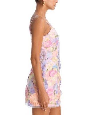 Aqua Embroidered Mini Dress - Exclusive