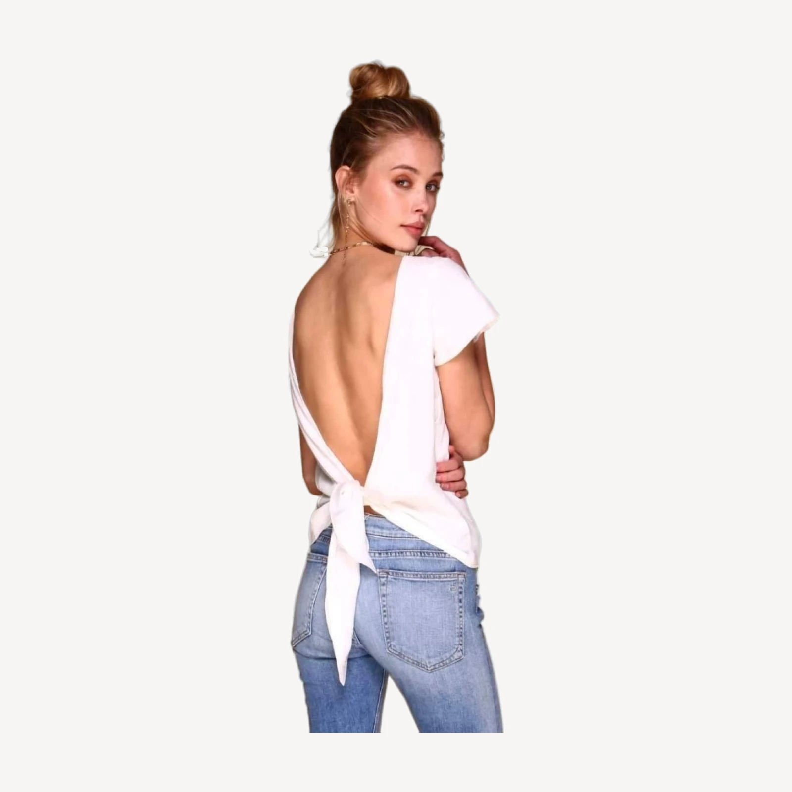 Shasta Blouse | Black | White