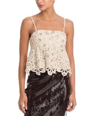 Aqua Mirror Crochet Top - Exclusive
