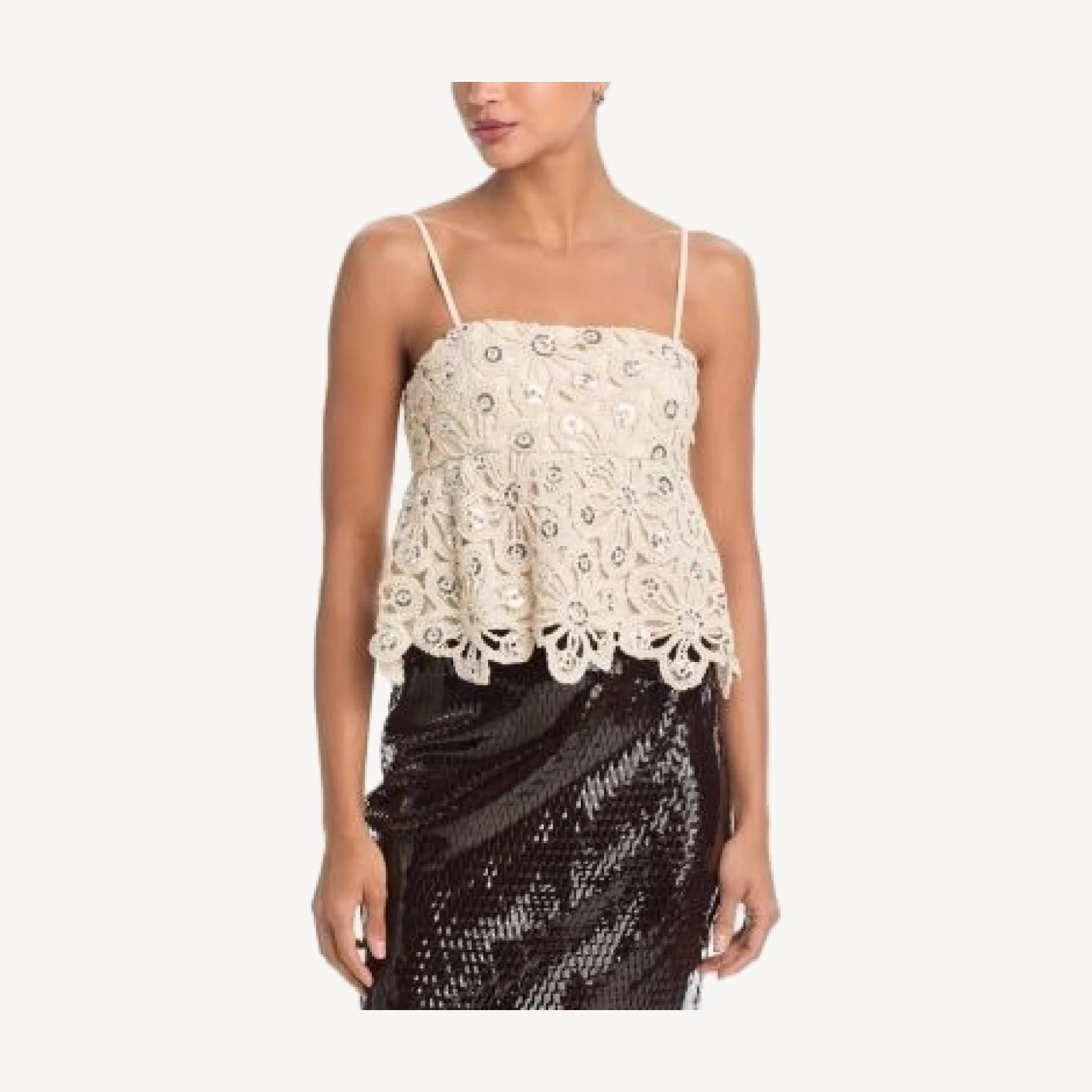 Aqua Mirror Crochet Top - Exclusive