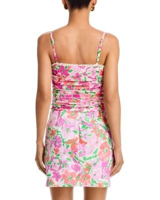 Aqua Floral Mesh Tank - Exclusive