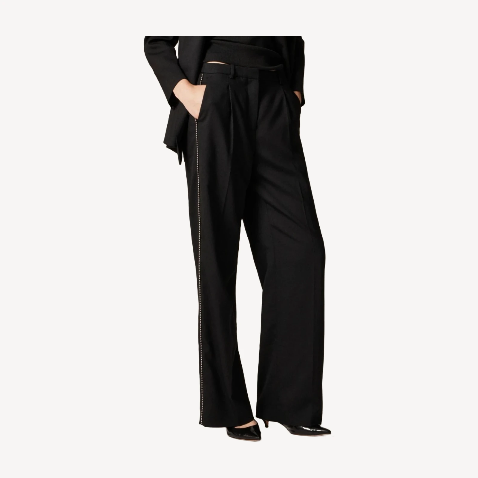 Collection Essential wide-leg pant in Italian city wool blend