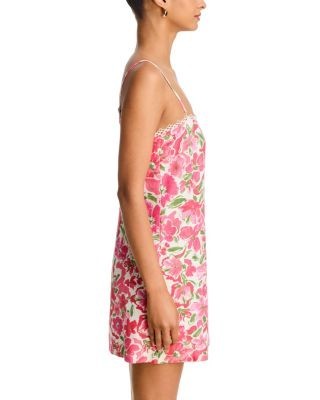 Aqua Floral Shift Mini Dress - Exclusive
