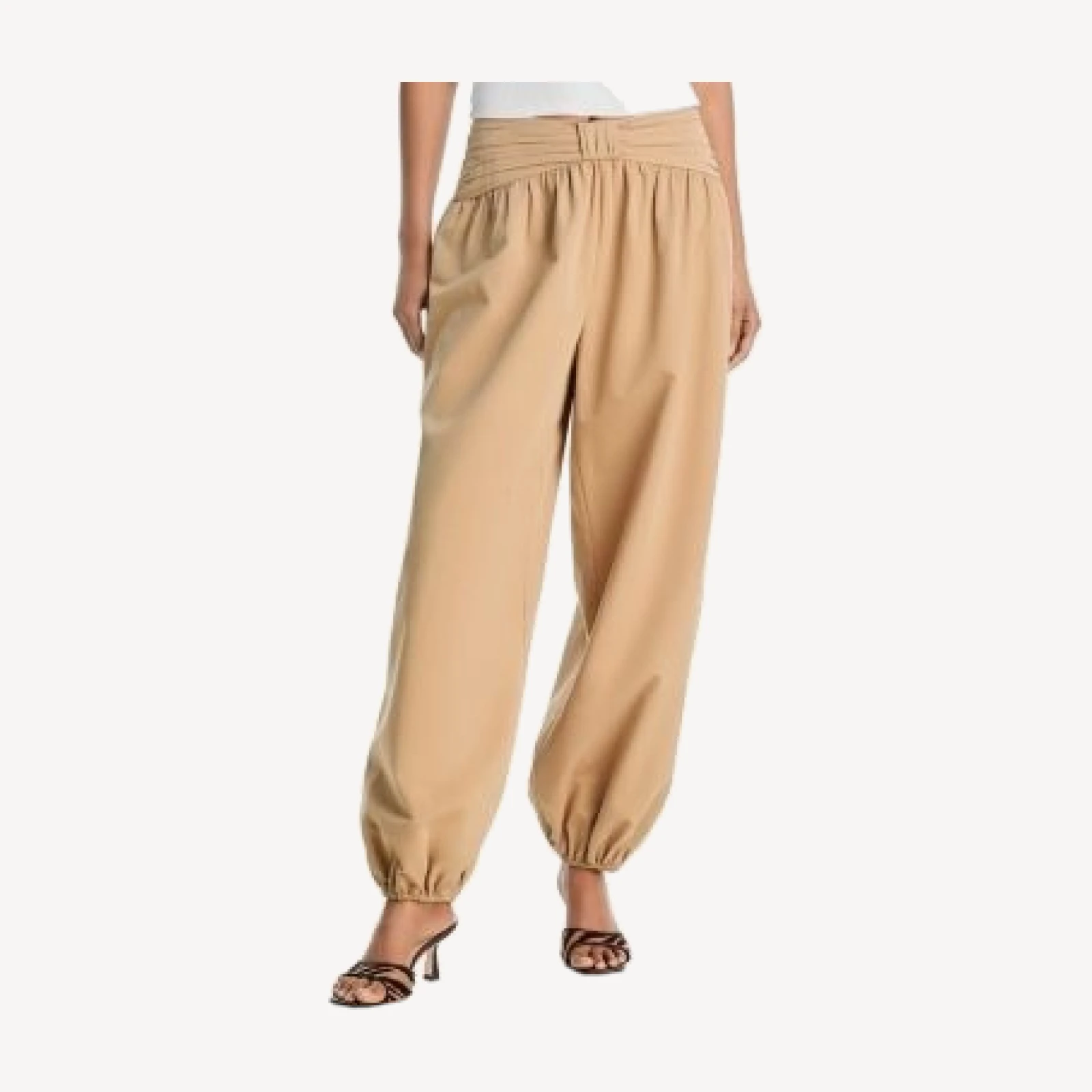 Aqua Gathered Waist Balloon Pants - Exclusive