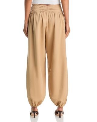 Aqua Gathered Waist Balloon Pants - Exclusive