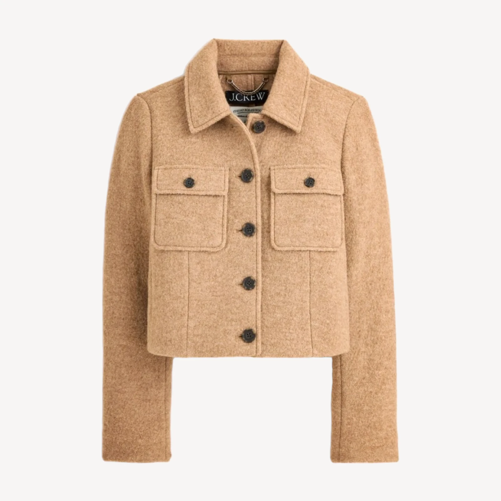 Lady jacket in Italian boiled wool