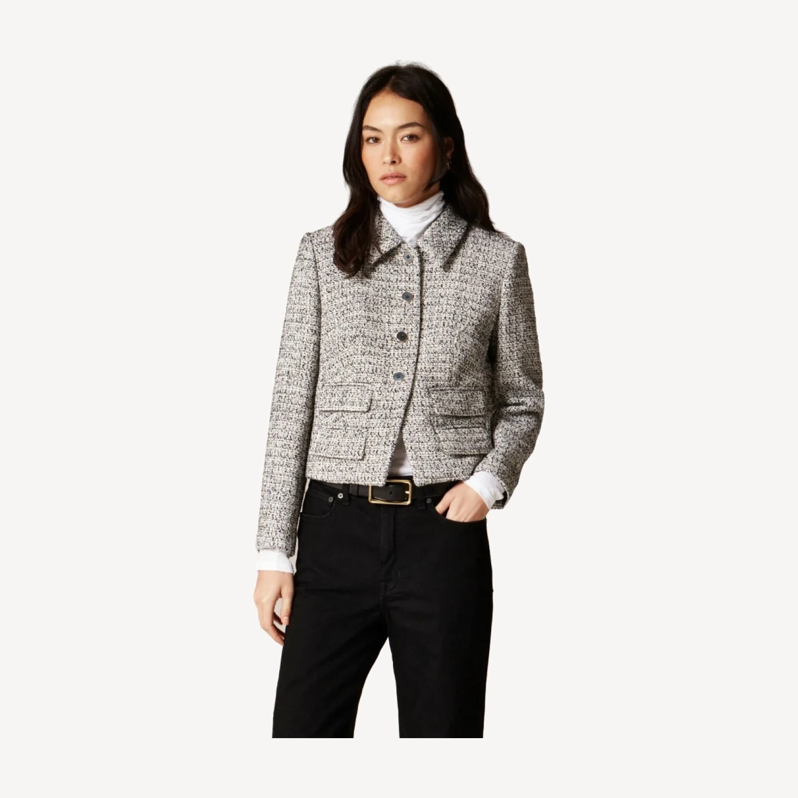 Lucie jacket in marled tweed