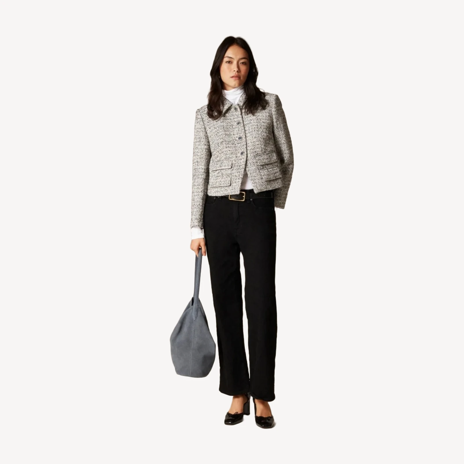 Lucie jacket in marled tweed