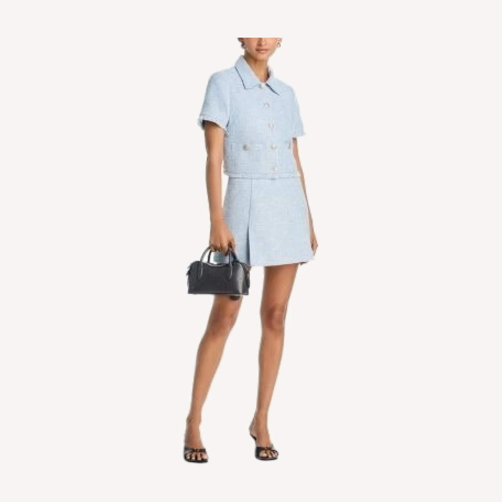 Aqua Tweed Mini Skort - Exclusive