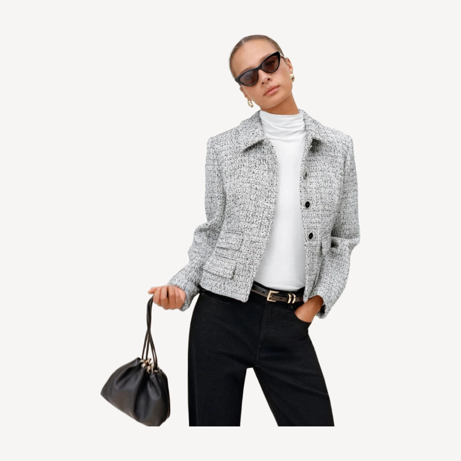 Lucie jacket in marled tweed