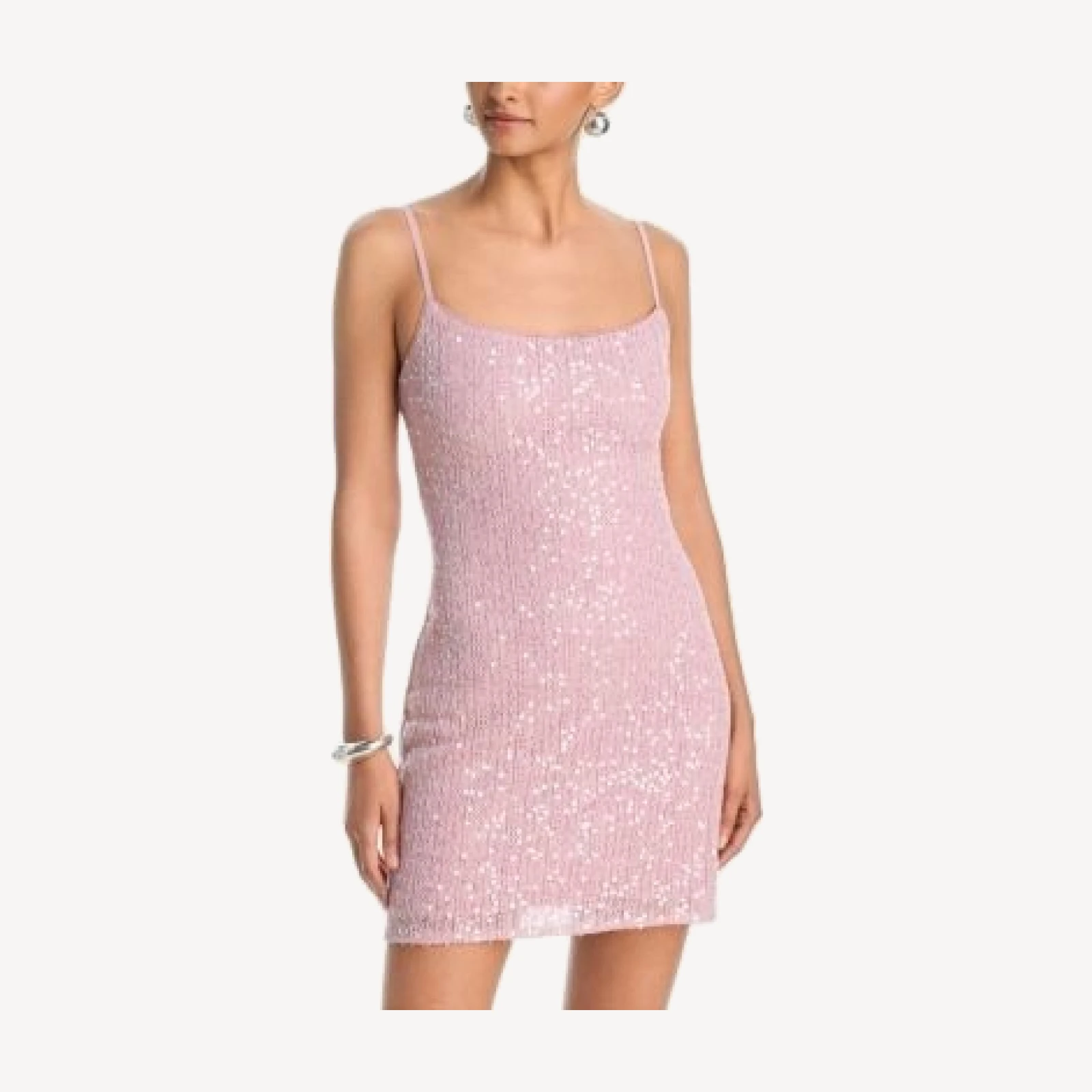 Aqua Knit Sequin Mini Dress - Exclusive
