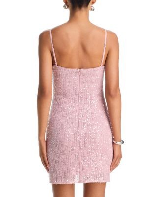 Aqua Knit Sequin Mini Dress - Exclusive