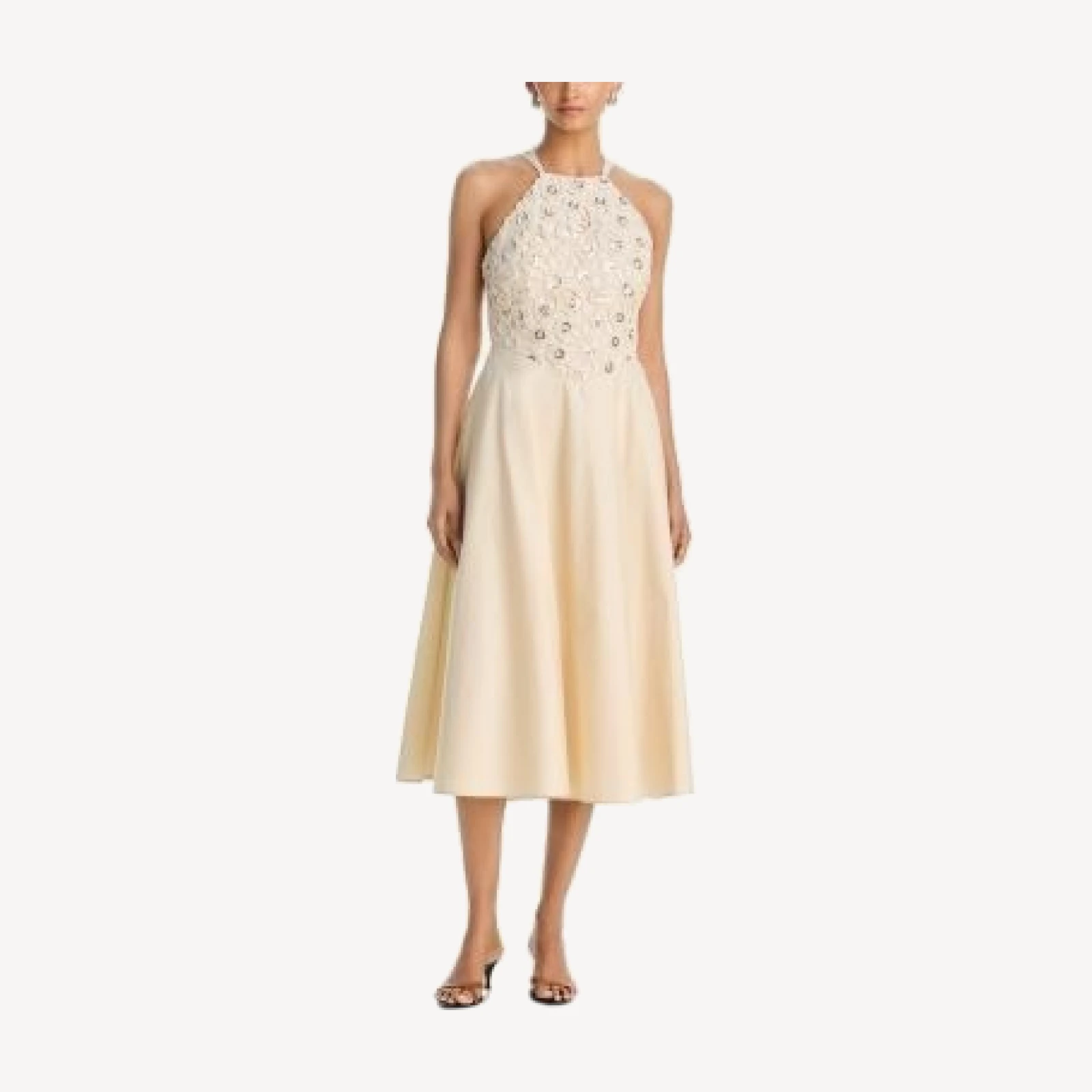 Aqua Mirror Crochet Midi Dress - Exclusive