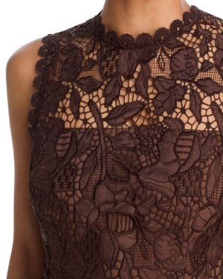 Aqua Lace Sleeveless Tunic Top - Exclusive